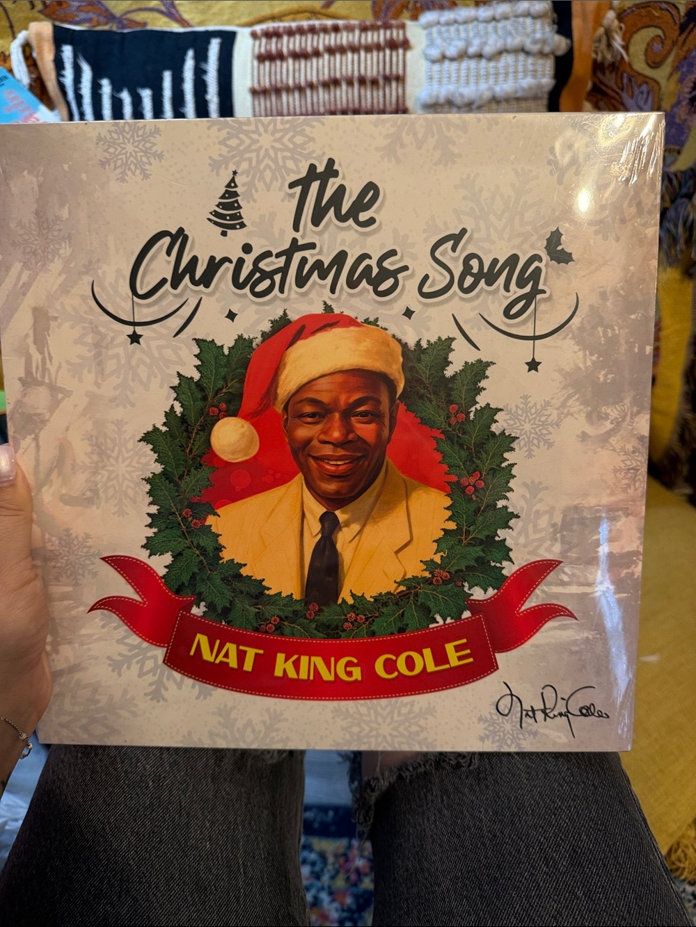 Nat King Cole Holiday Vinyl - The Christmas Song (Red/Green)